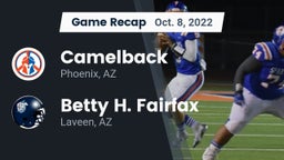 Recap: Camelback  vs. Betty H. Fairfax 2022