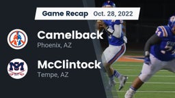 Recap: Camelback  vs. McClintock  2022