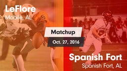 Matchup: LeFlore vs. Spanish Fort  2016