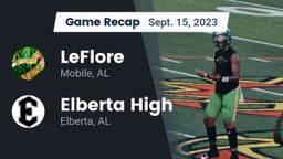 Recap: LeFlore  vs. Elberta High  2023