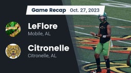 Recap: LeFlore  vs. Citronelle  2023
