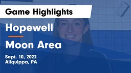 Hopewell  vs Moon Area  Game Highlights - Sept. 10, 2022