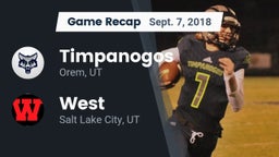 Recap: Timpanogos  vs. West  2018