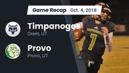 Recap: Timpanogos  vs. Provo  2018