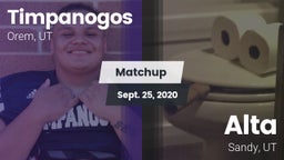 Matchup: Timpanogos vs. Alta  2020