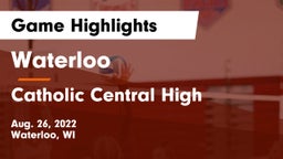 Waterloo  vs Catholic Central High  Game Highlights - Aug. 26, 2022