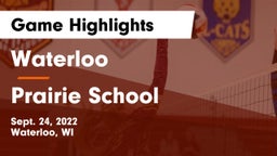 Waterloo  vs Prairie School Game Highlights - Sept. 24, 2022