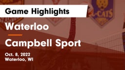 Waterloo  vs Campbell Sport Game Highlights - Oct. 8, 2022