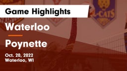 Waterloo  vs Poynette  Game Highlights - Oct. 20, 2022