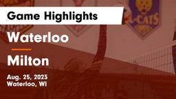 Waterloo  vs Milton  Game Highlights - Aug. 25, 2023