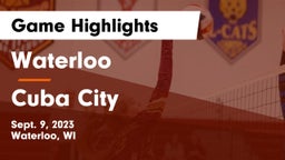 Waterloo  vs Cuba City  Game Highlights - Sept. 9, 2023