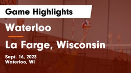 Waterloo  vs La Farge, Wisconsin Game Highlights - Sept. 16, 2023