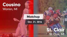 Matchup: Cousino vs. St. Clair  2016