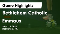 Bethlehem Catholic  vs Emmaus  Game Highlights - Sept. 14, 2022