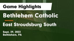 Bethlehem Catholic  vs East Stroudsburg  South Game Highlights - Sept. 29, 2022