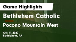 Bethlehem Catholic  vs Pocono Mountain West  Game Highlights - Oct. 5, 2022