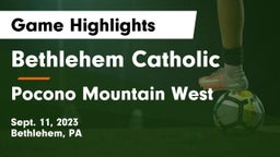 Bethlehem Catholic  vs Pocono Mountain West  Game Highlights - Sept. 11, 2023
