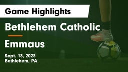 Bethlehem Catholic  vs Emmaus  Game Highlights - Sept. 13, 2023