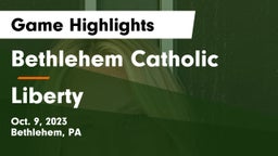 Bethlehem Catholic  vs Liberty  Game Highlights - Oct. 9, 2023