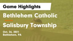 Bethlehem Catholic  vs Salisbury Township  Game Highlights - Oct. 26, 2021
