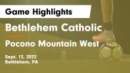 Bethlehem Catholic  vs Pocono Mountain West  Game Highlights - Sept. 12, 2022