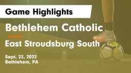 Bethlehem Catholic  vs East Stroudsburg  South Game Highlights - Sept. 23, 2022