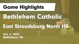 Bethlehem Catholic  vs East Stroudsburg North HS Game Highlights - Oct. 6, 2022