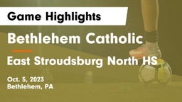 Bethlehem Catholic  vs East Stroudsburg North HS Game Highlights - Oct. 5, 2023