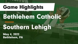 Bethlehem Catholic  vs Southern Lehigh  Game Highlights - May 4, 2022