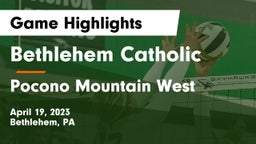 Bethlehem Catholic  vs Pocono Mountain West  Game Highlights - April 19, 2023
