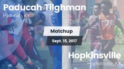 Matchup: Paducah Tilghman vs. Hopkinsville  2017