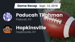 Recap: Paducah Tilghman  vs. Hopkinsville  2018
