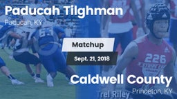 Matchup: Paducah Tilghman vs. Caldwell County  2018
