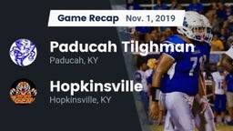 Recap: Paducah Tilghman  vs. Hopkinsville  2019