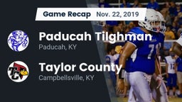 Recap: Paducah Tilghman  vs. Taylor County  2019