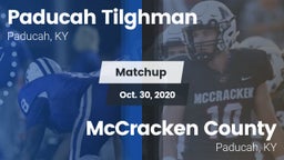 Matchup: Paducah Tilghman vs. McCracken County  2020
