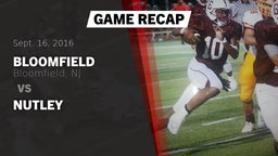 Recap: Bloomfield  vs. NUTLEY 2016