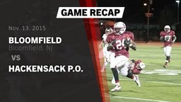 Recap: Bloomfield  vs. Hackensack  P.O. 2015