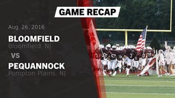 Recap: Bloomfield  vs. Pequannock  2016