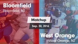 Matchup: Bloomfield vs. West Orange  2016
