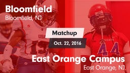 Matchup: Bloomfield vs. East Orange Campus  2016