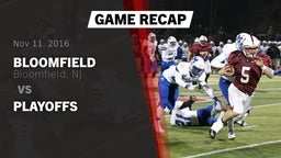 Recap: Bloomfield  vs. PLAYOFFS 2016