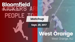 Matchup: Bloomfield vs. West Orange  2017