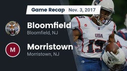 Recap: Bloomfield  vs. Morristown  2017
