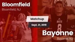 Matchup: Bloomfield vs. Bayonne  2018