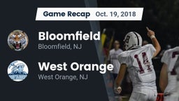 Recap: Bloomfield  vs. West Orange  2018