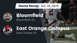 Recap: Bloomfield  vs. East Orange Campus  2018
