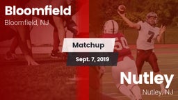 Matchup: Bloomfield vs. Nutley  2019
