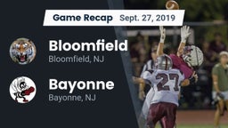 Recap: Bloomfield  vs. Bayonne  2019