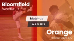 Matchup: Bloomfield vs. Orange  2019